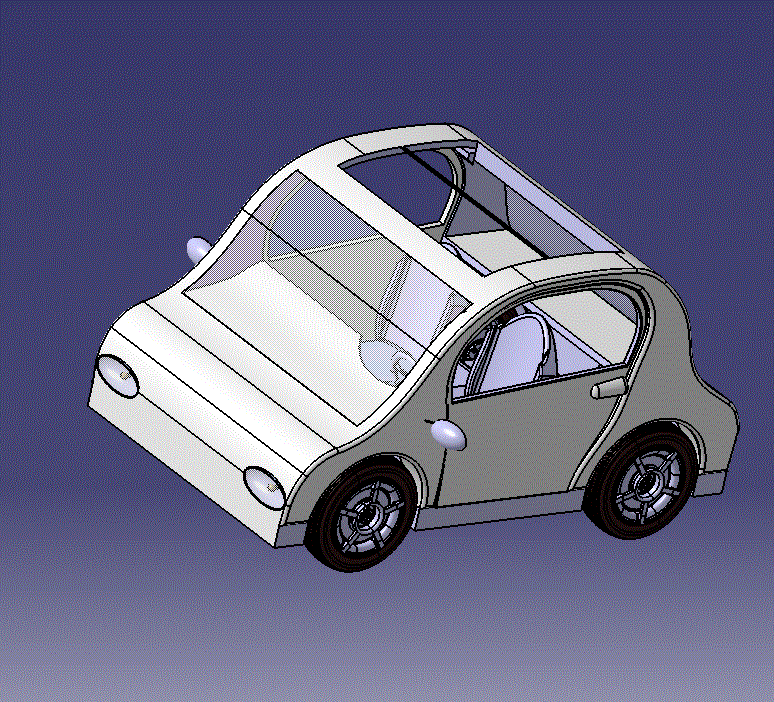 【QC589】小型电动汽车轮毂电机及转向系统设计【CATIA三维+CAD】.rar