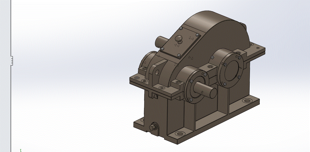 齿轮减速机3d模型(参数可编辑)00三维效果图.