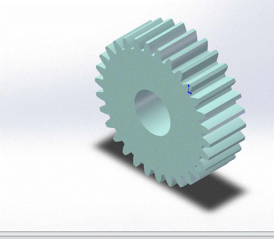 直齿圆柱外齿轮3D模型.zip