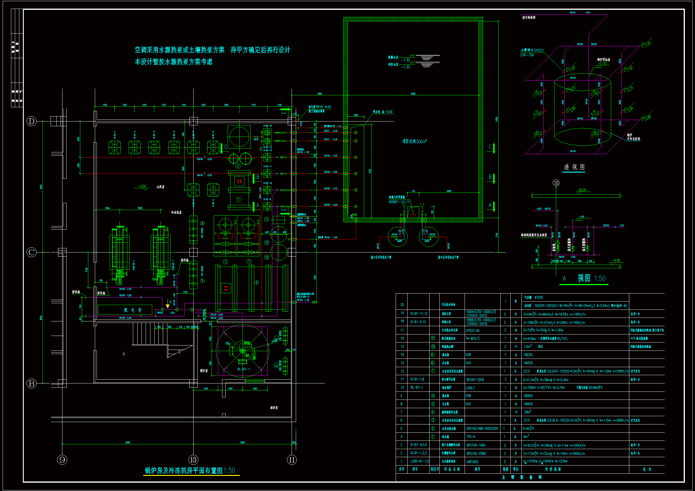 锅炉房及冷冻房施工图.zip