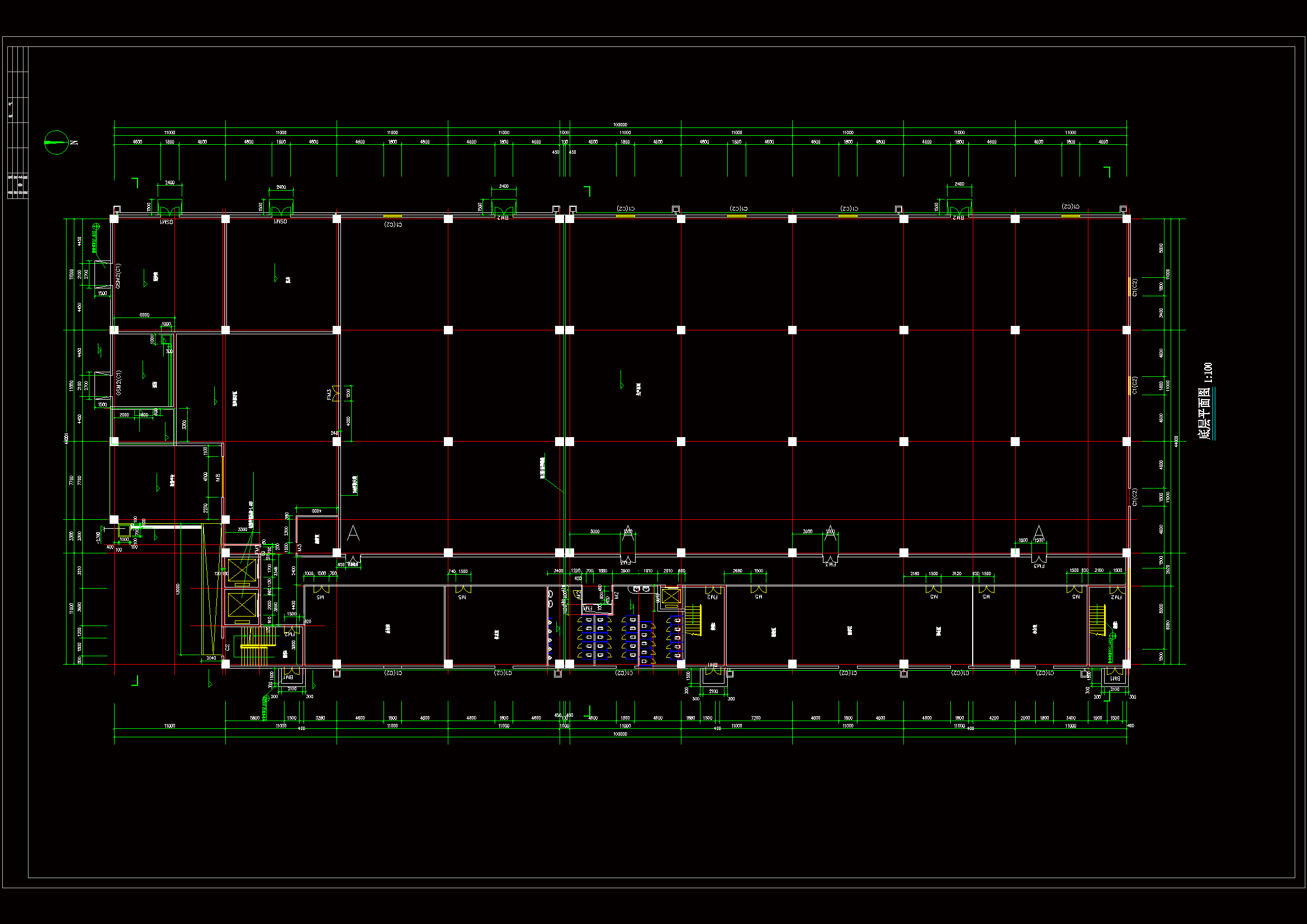 工厂建筑平面图.zip