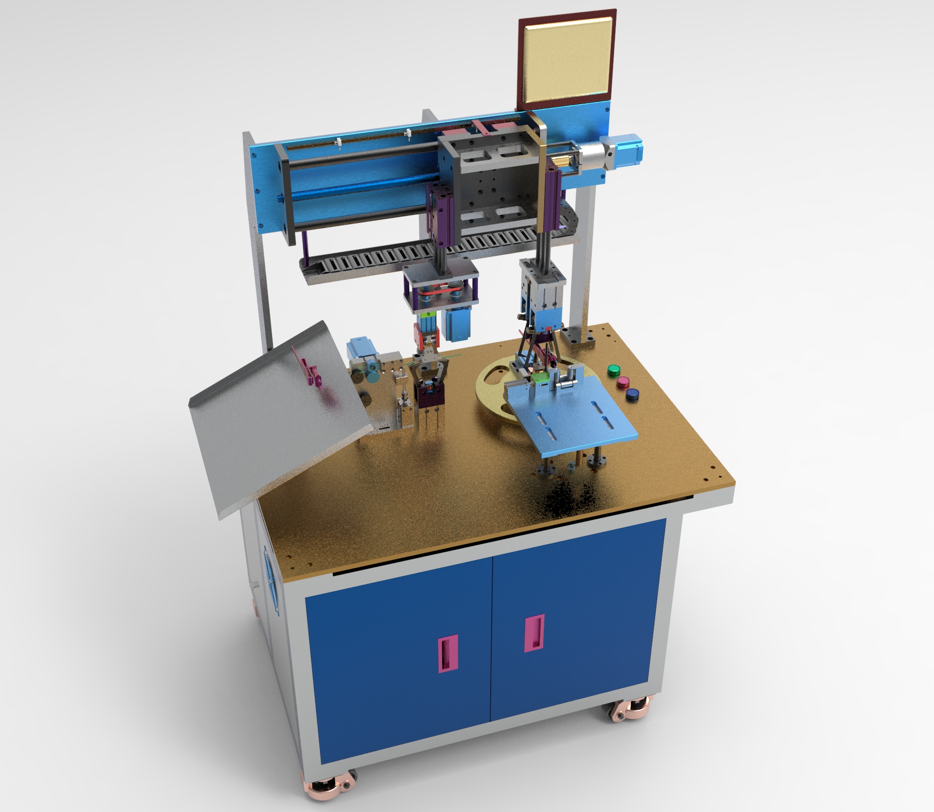 电源线（USB）数据线自动扎线机模型SW设计.rar