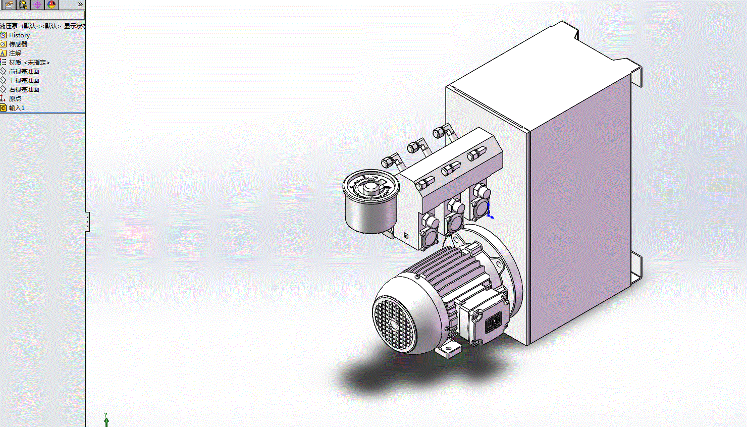 液压站（液压泵）3D模型.rar