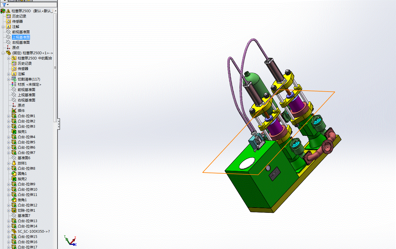 柱塞泵YB-250D3D模型.rar
