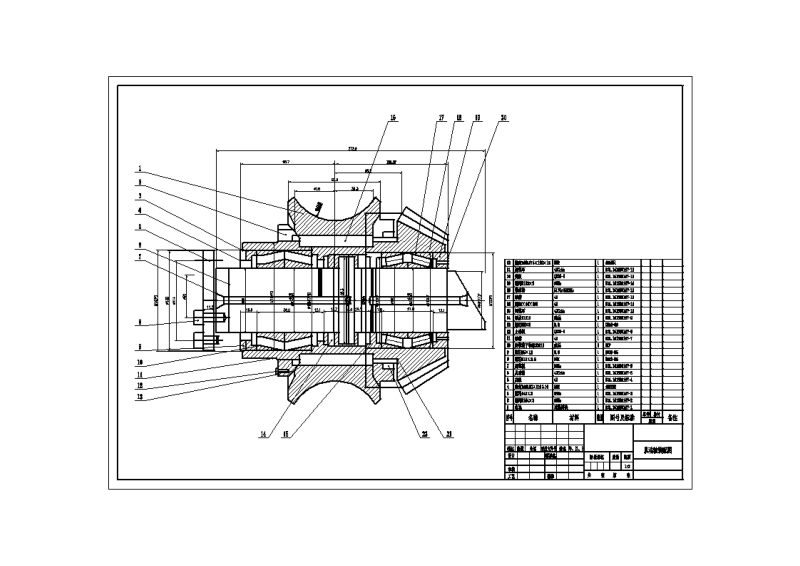 单轴传动三辊钢管定径轧机设计含9张CAD图纸.zip
