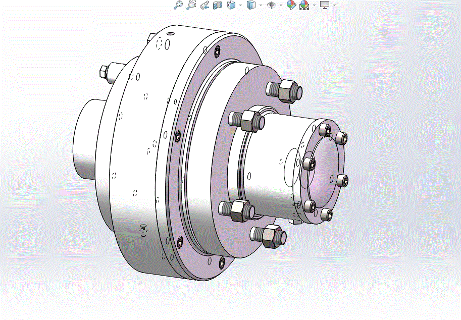 湿式多盘制动器设计(载荷3t)【三维SW建模】【全套含CAD图纸】.zip