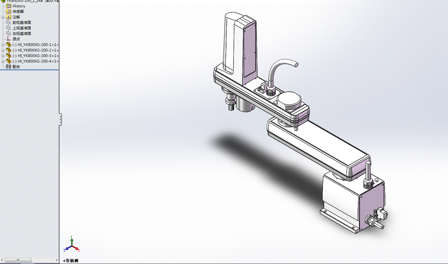 雅马哈四轴机械手3D模型YK800XG-200_2_14a.zip