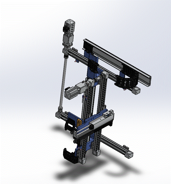 机器人机械手3轴移动机构3D模型.zip