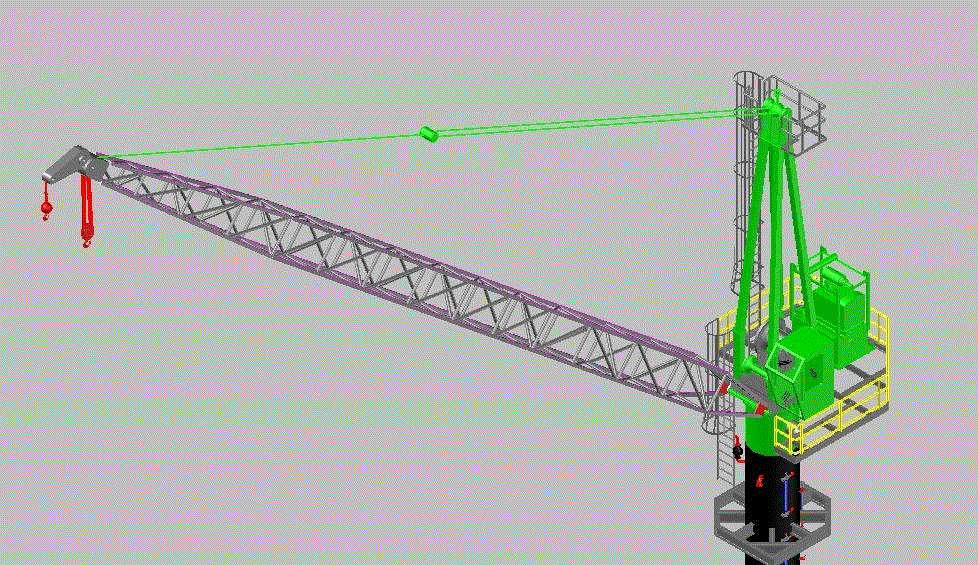 塔吊 AutoCAD画的三维模型3D模型.zip