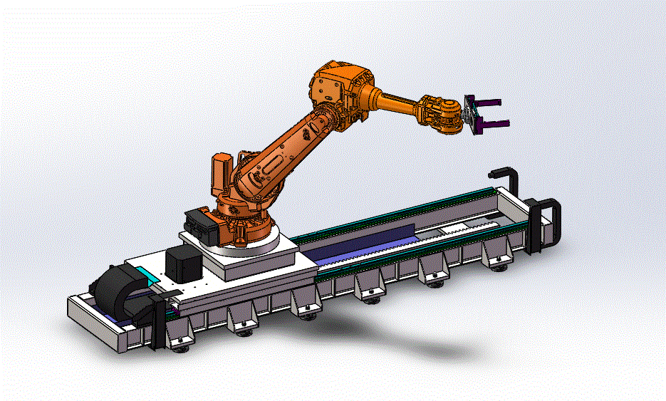 机器人移动地轨3D模型.zip