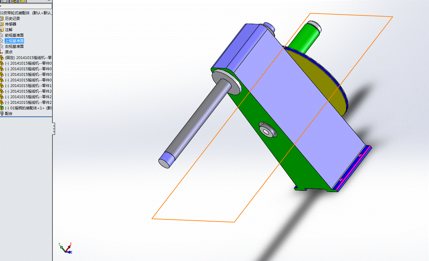 变压器线圈摇线机3D模型.zip