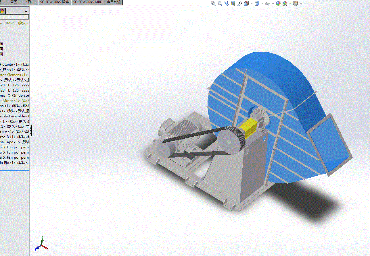 大鼓风机3D模型.zip