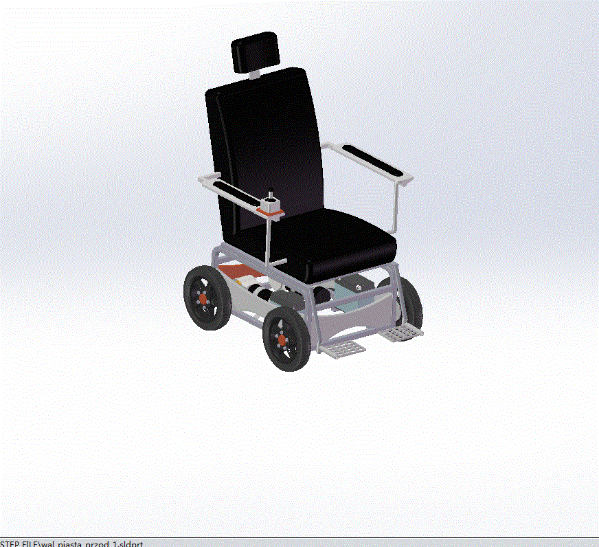 电动轮椅三维模型3D模型.zip