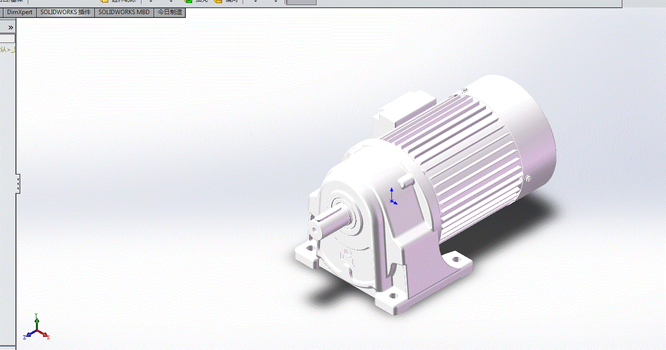 利明减速电机三维图3D模型SH13-15A.zip