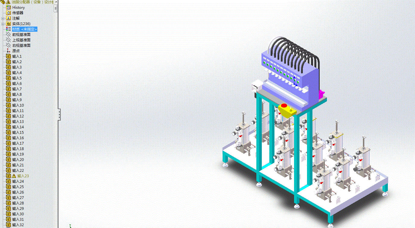 流量计式油脂分配器（设备）3D模型.zip