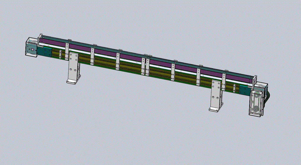 同步带轮输送线3D模型（参数可编辑）.zip