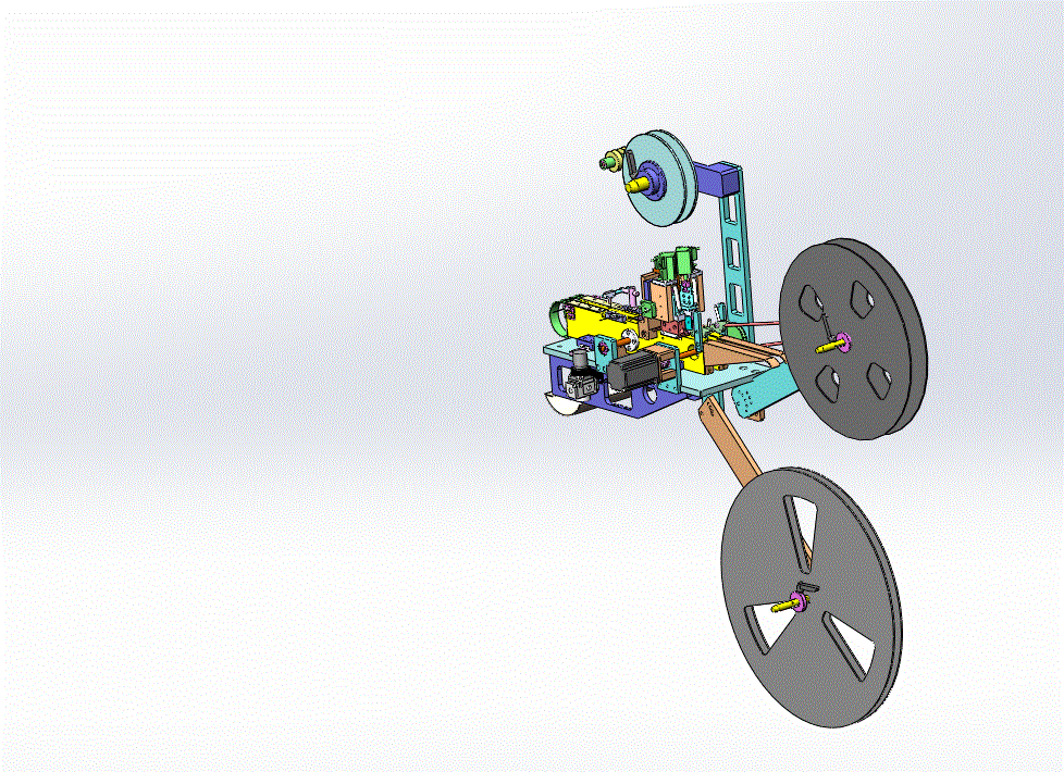 通用载带编带包装机3D模型(参数可编辑）.zip