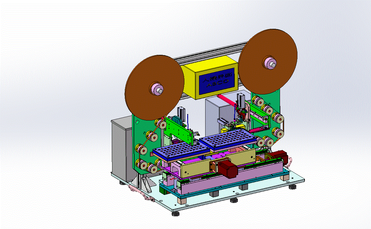 通用型贴标机（SW设计）3D模型.zip