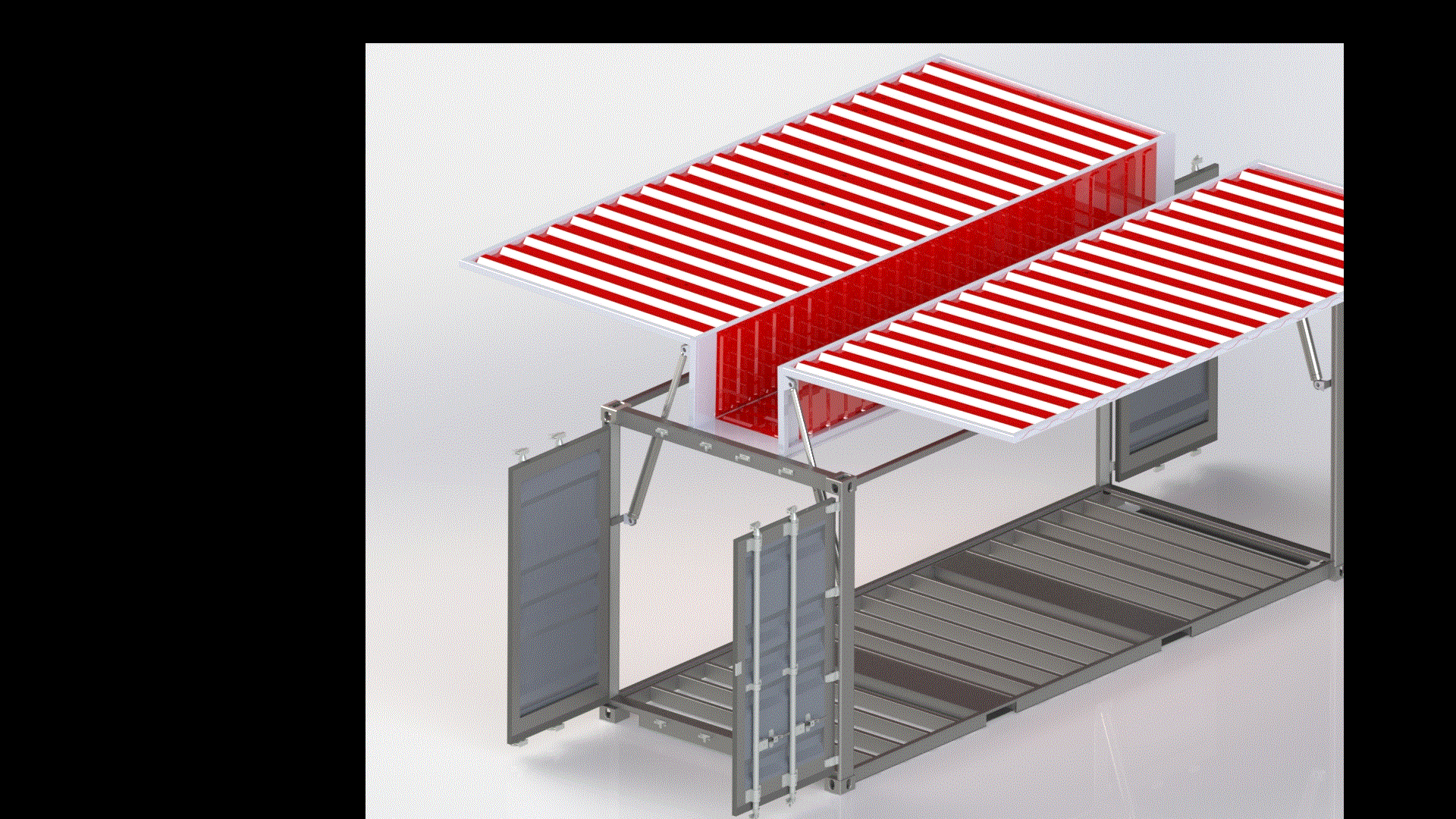 液压驱动自动打开集装箱设备3D模型（3）.zip