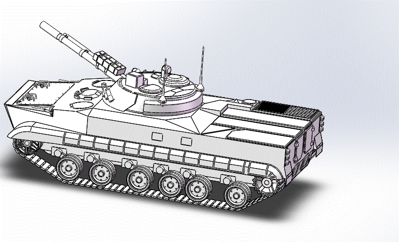 BMP3坦克装甲车模型.zip