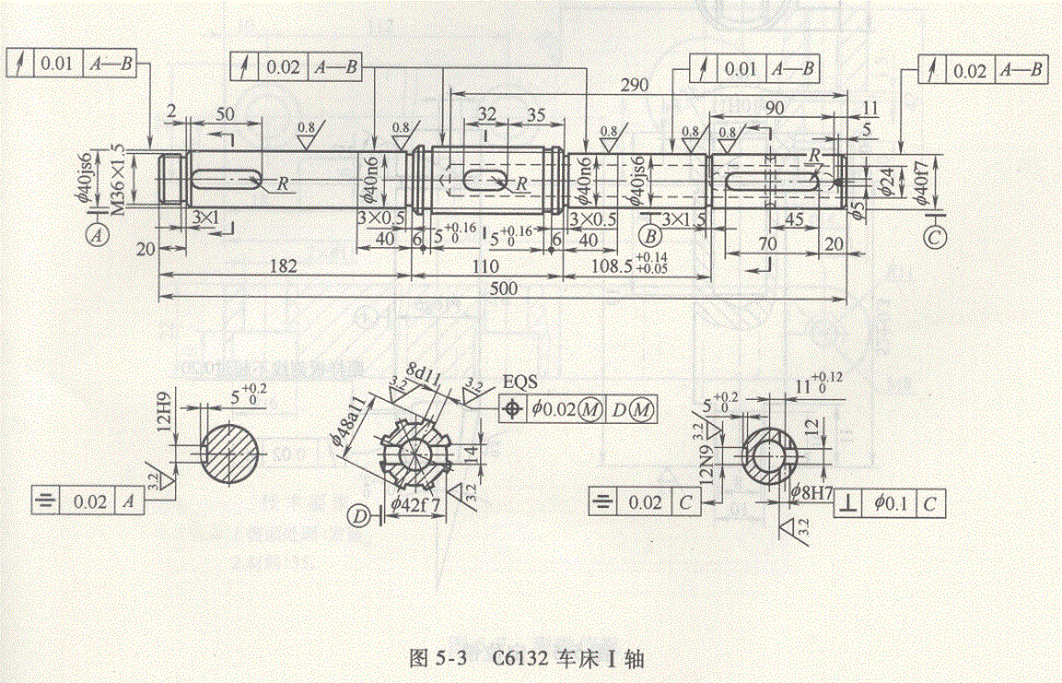 CA6132车床I轴机械加工工艺及铣键槽夹具设计.zip