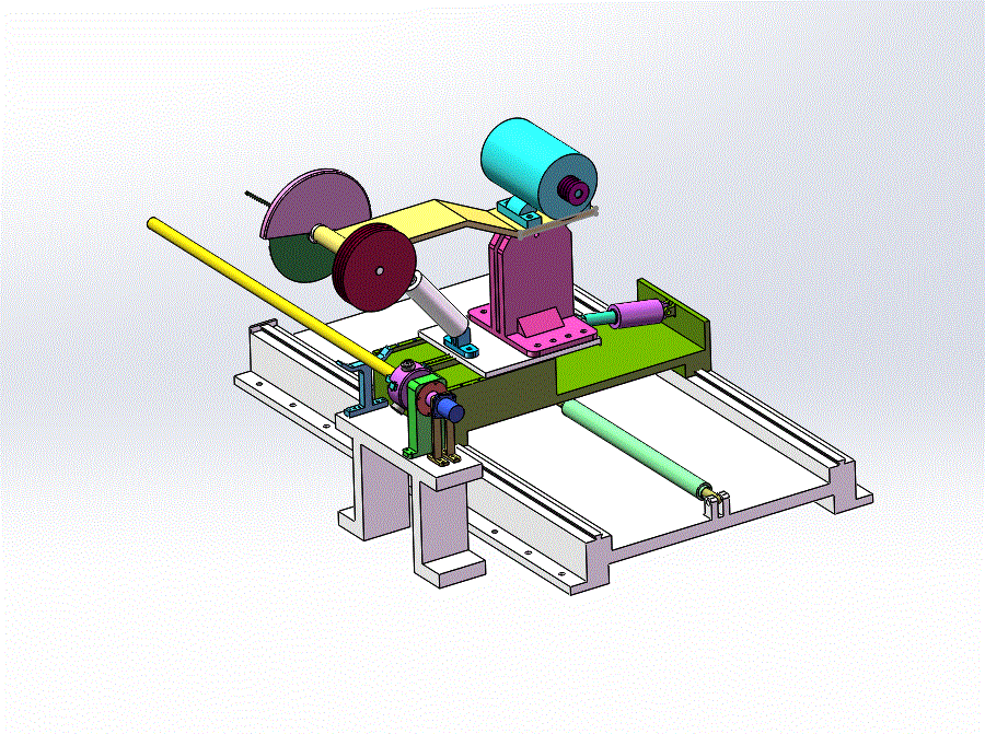 定长棒料切割机的设计（含三维图SW）（全套CAD图纸）.zip