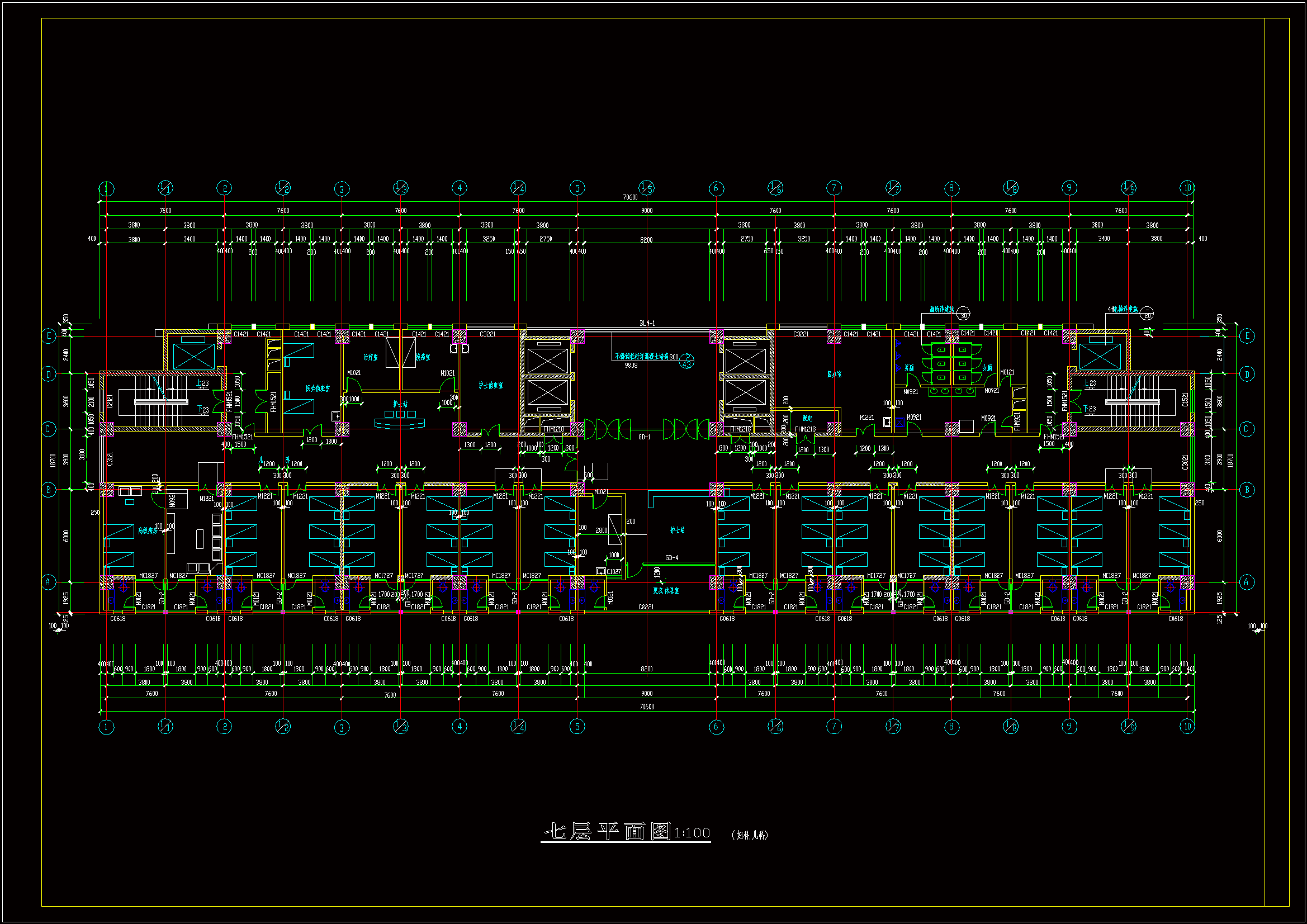 某市医院建筑施工图方案1.zip