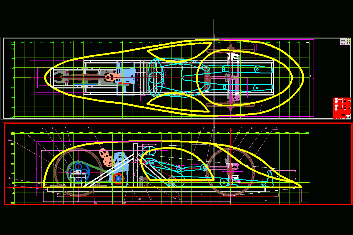 节油竞技车H3总布置设计[含高清CAD图纸和说明书文档].zip