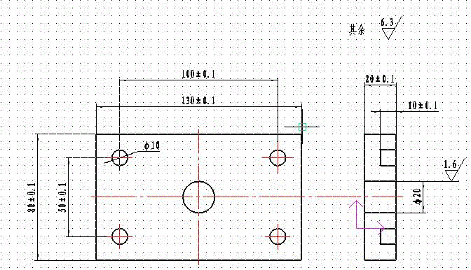 【SX001】平面钻孔类零件的数控铣削加工及编程[技校].rar