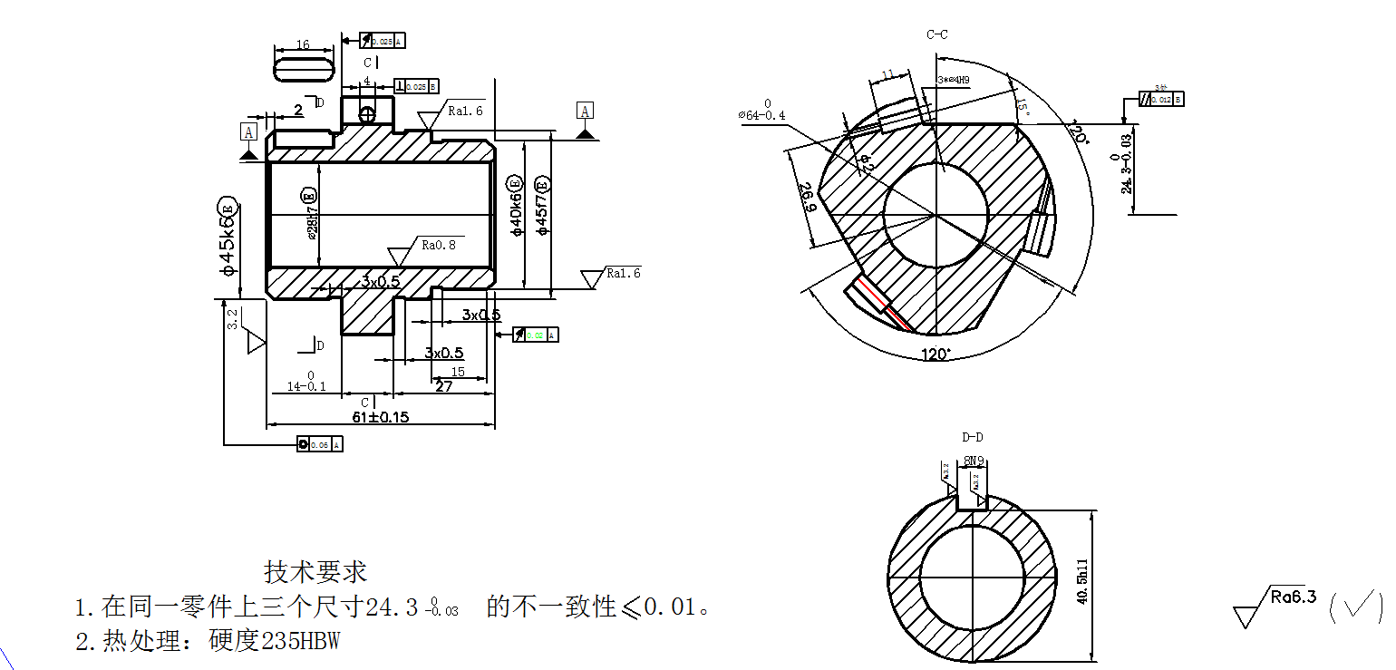 K033-CA6140车床星轮机械加工工艺规程及1-钻3-φ4孔夹具设计.zip