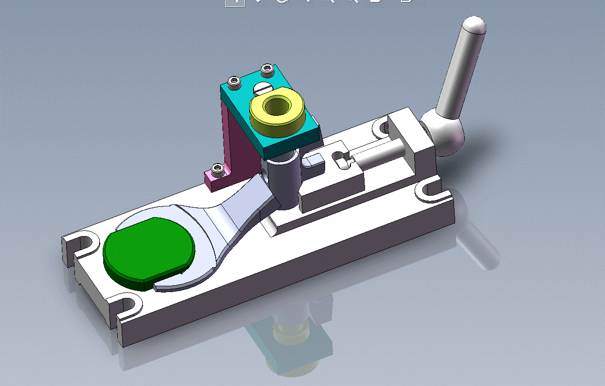【K021-5】变速器换挡叉钻15.8孔夹具三维图[Solidworks版].rar