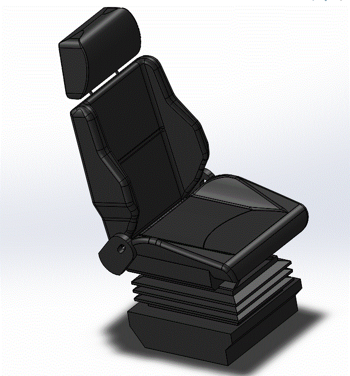 卡车座椅三维SW模型建模源文件.zip