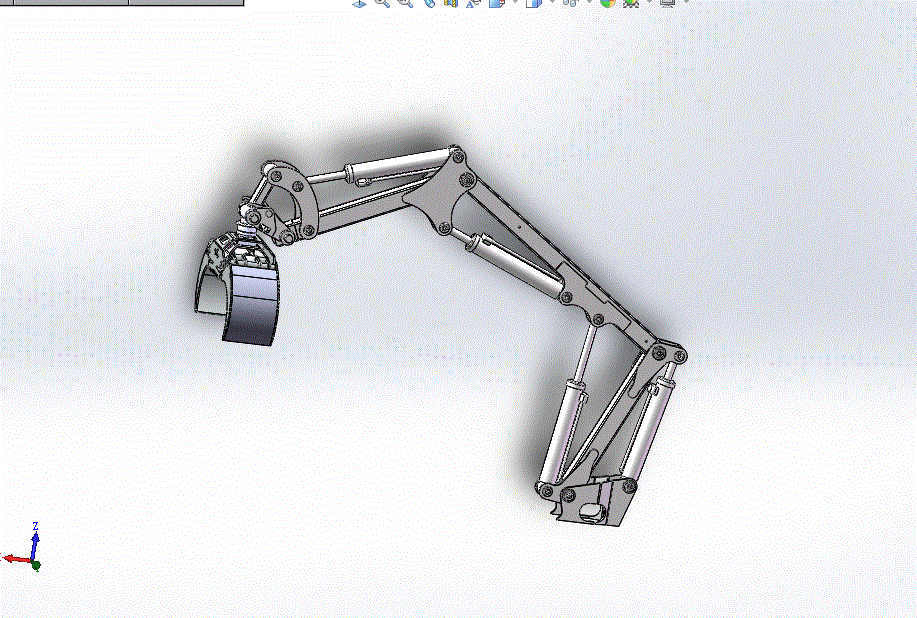 液压抓斗式机械手设计【含solidworks三维 cad 说明书【a263.rar