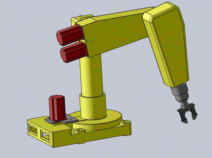 六自由度搬运机械手结构设计-6自由度（三维SW-SolidWorks）【9张CAD图纸、说明书】.zip