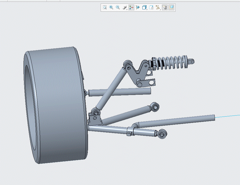 FSAE赛车双横臂式前悬架设计【三维PROE】【含4张CAD图纸、说明书】.zip