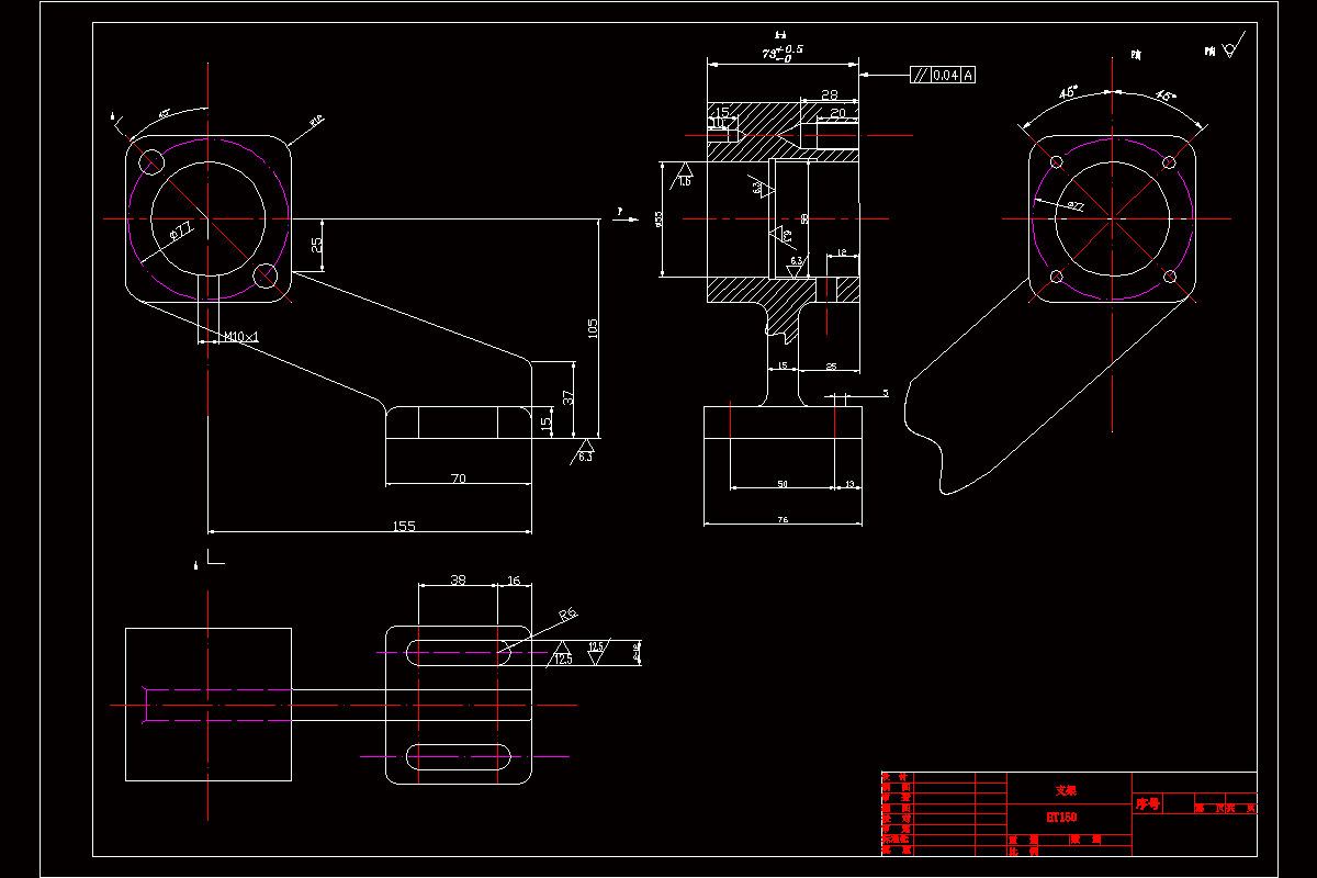 GC171-机床支架的机械加工工艺规程及钻2-M12孔夹具设计【只有CAD图纸】.zip