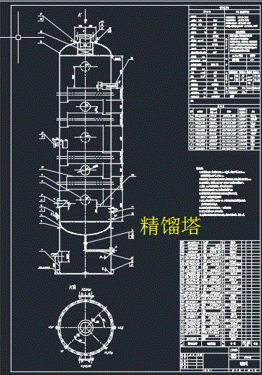 化工设计精馏塔塔图图片