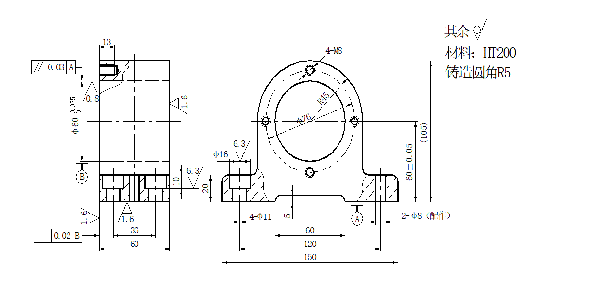 轴承座机械加工工艺规程及夹具设计钻4m8zip